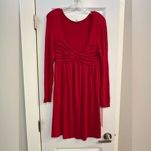 Gianni Bini Red Sweetheart Neck Soft Stretchy Dress Mini Size S Valentine’s Day